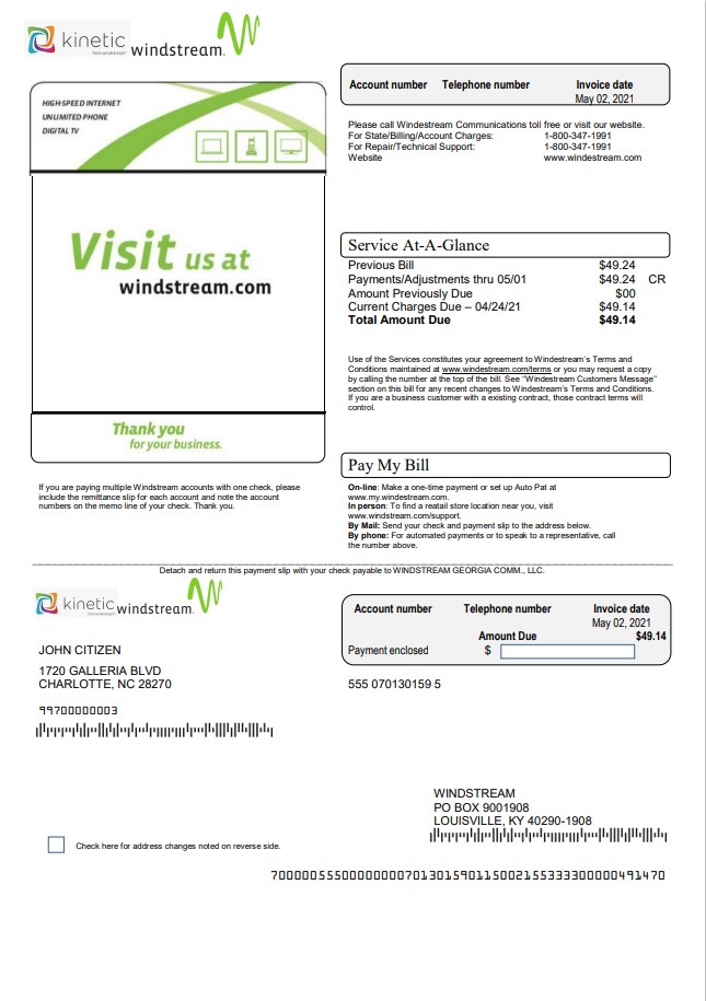  Minol USA business utility bill 